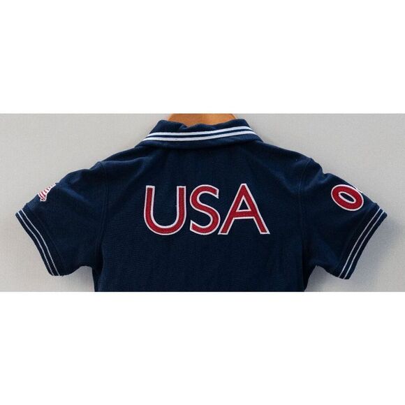 Roots USA Olympic United States Snap Warmup Track Jacket Navy Blue Size XL - Picture 4 of 6